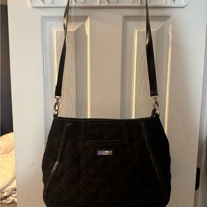 Vera Bradley Black Quilted Shoulder Bag